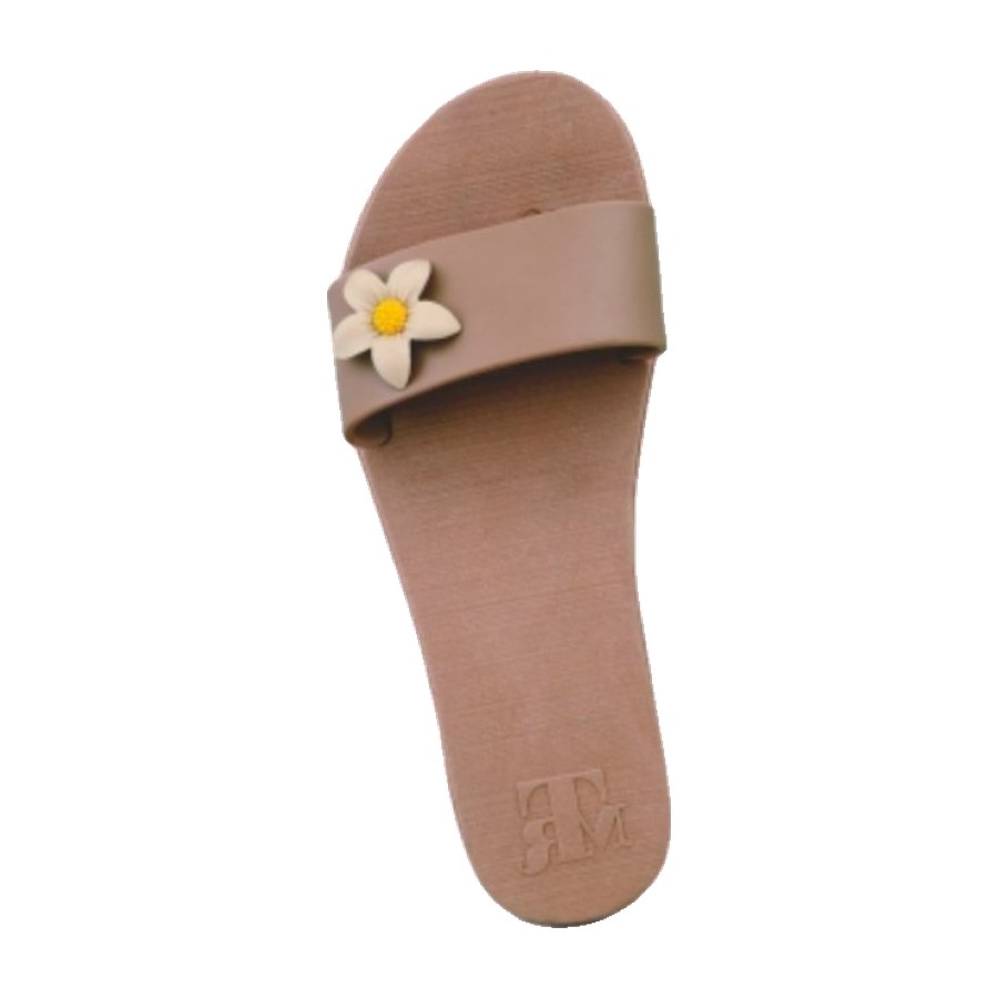 Sandalia Ibiza Trends color Flor dark nude