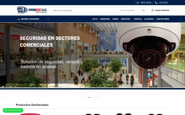 Web de Sensorfast hecha por MD7
